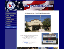 Tablet Screenshot of cityofwaelder.org